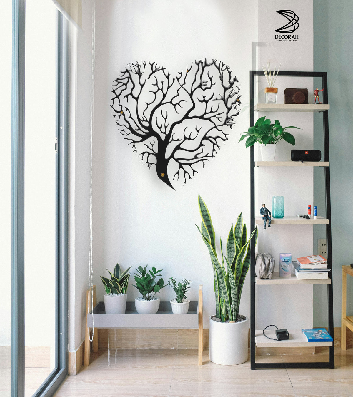 Heart Shape Tree Metal Wall Art – Nature & Love Inspired Decor by Decorah